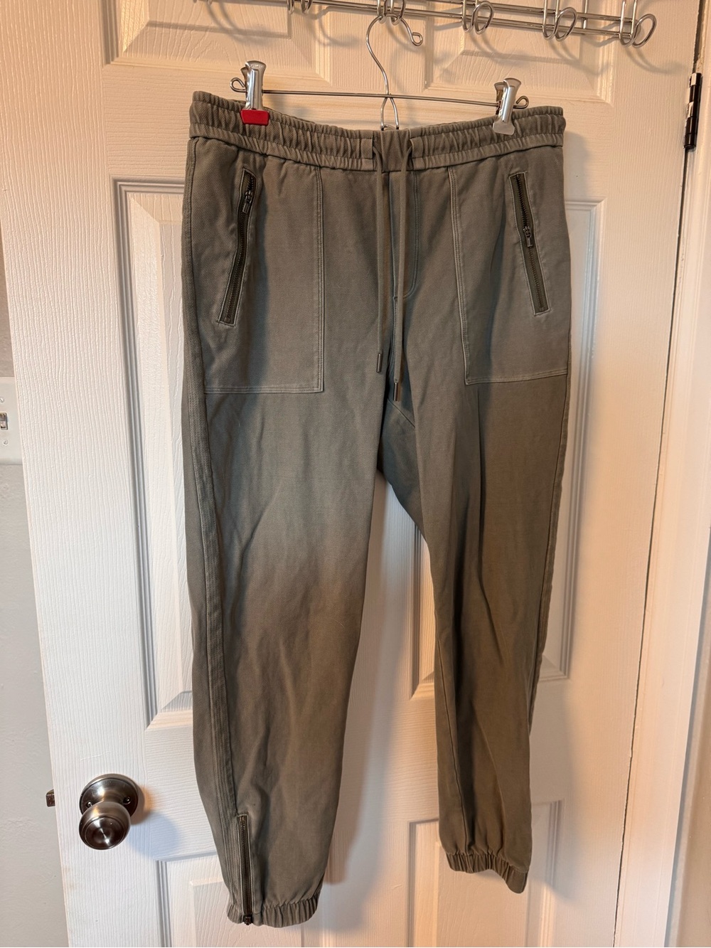 Athleta Olive Green Jogger Pants - Casual Drawstring Trousers